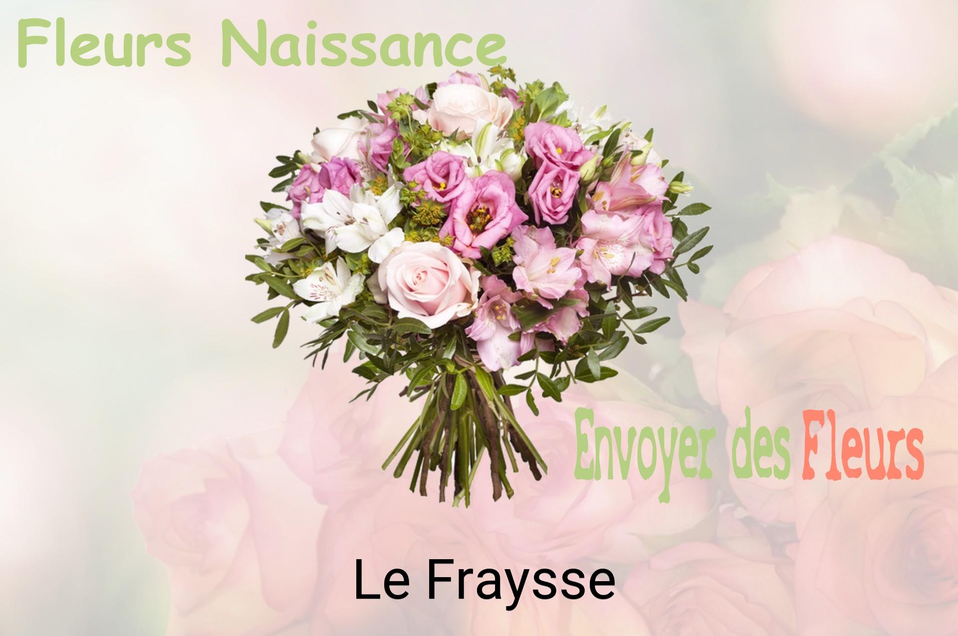 Bouquet de fleurs de naissance livré à Le Fraysse